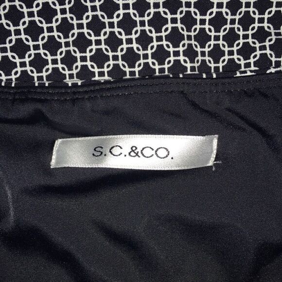 S.C.& Co.Black & White Skort Size Large Excellent Condition - Picture 4 of 6